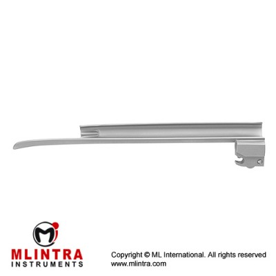 Corona™ Premium Fiber Optic Miller Laryngoscope Blade Fig. 3 - For Women Stainless Steel, Working Length 170 mm
